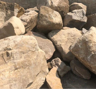 Placement boulders.