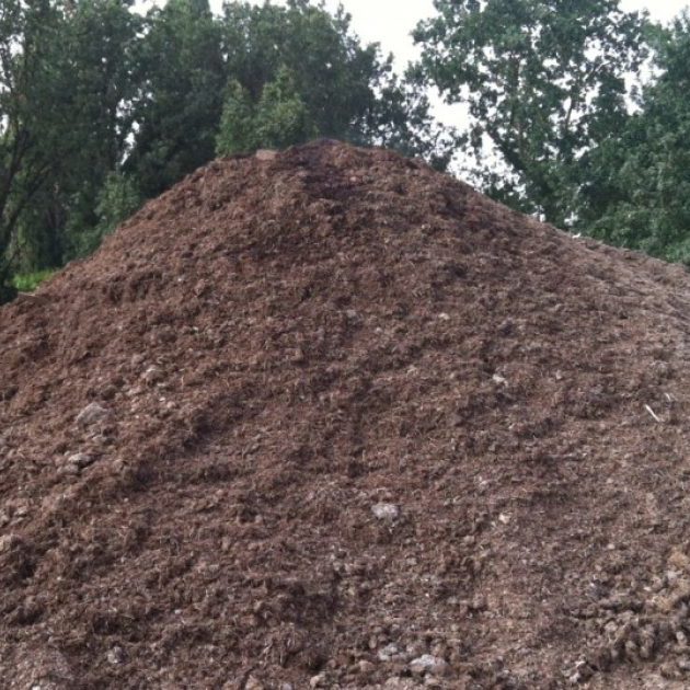 Spent mushroom compost.